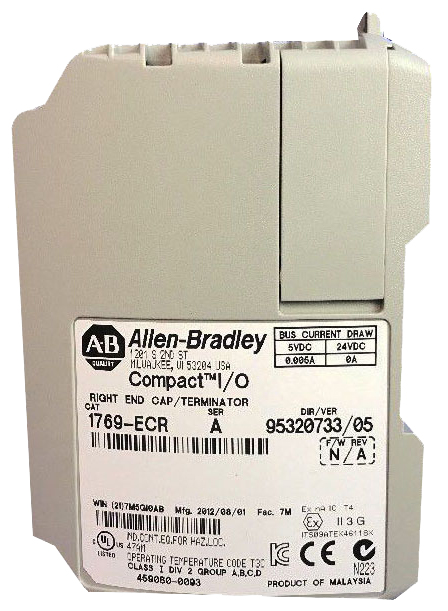 Remanufactured Allen-Bradley 1769-ECR CompactLogix Right End Cap Module