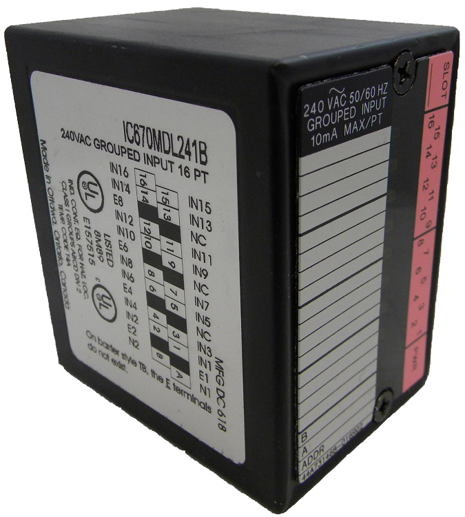 GE-Emerson IC670MDL241 Field Control Discrete Input Module