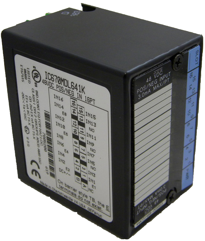 GE-Emerson IC670MDL641 Field Control Discrete Input Module