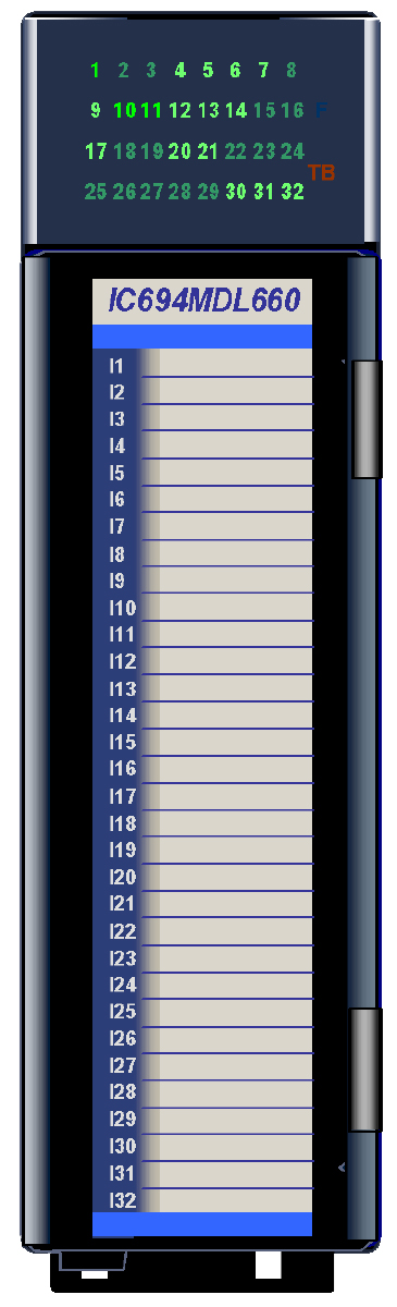 Remanufactured GE-Emerson IC693MDL660 24 Volt DC High Density Input Module