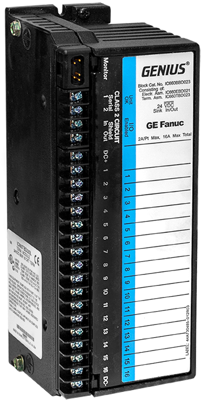 Remanufactured GE-Emerson IC660ELB906 Genius l/O IBM PC Interface Module
