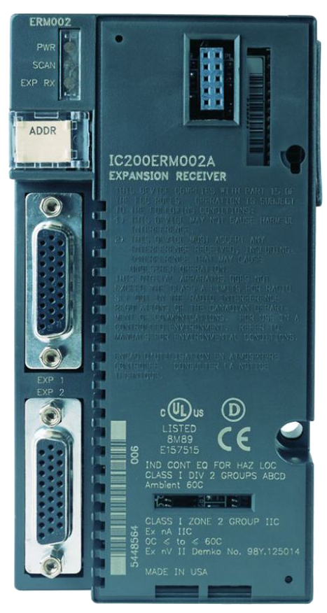 Remanufactured GE-Emerson IC200ERM002 Non-Isolated Expansion Receiver Module
