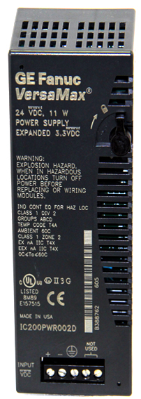 Remanufactured GE-Emerson IC200PWR002 VersaMax 24VDC Expanded 3.3V Power Supply