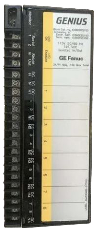 Remanufactured GE-Emerson IC660BBS100 Genius 8-Circuit Isolated I/O Block