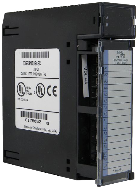 Remanufactured GE-Emerson IC693MDL646 24VDC Positive/Negative Logic FAST Input Module