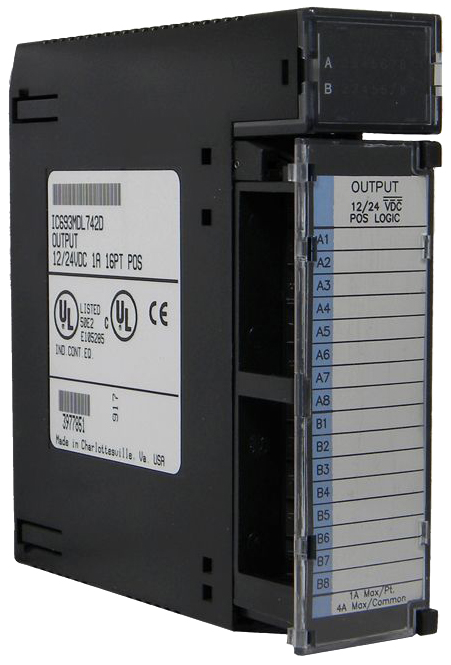 Remanufactured GE-Emerson IC693MDL742 12/24VDC Positive Logic 1A ESCP Output Module
